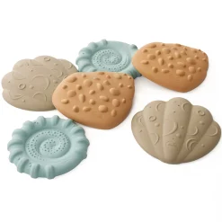 Squishy Tactile Shells Sensory Stepping Set | Textured Balance & Foot Therapy Stones with Multiple Firmness Levels