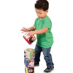 Stacking Blocks with Photo Pockets | 4-Piece Soft Foam Learning Set