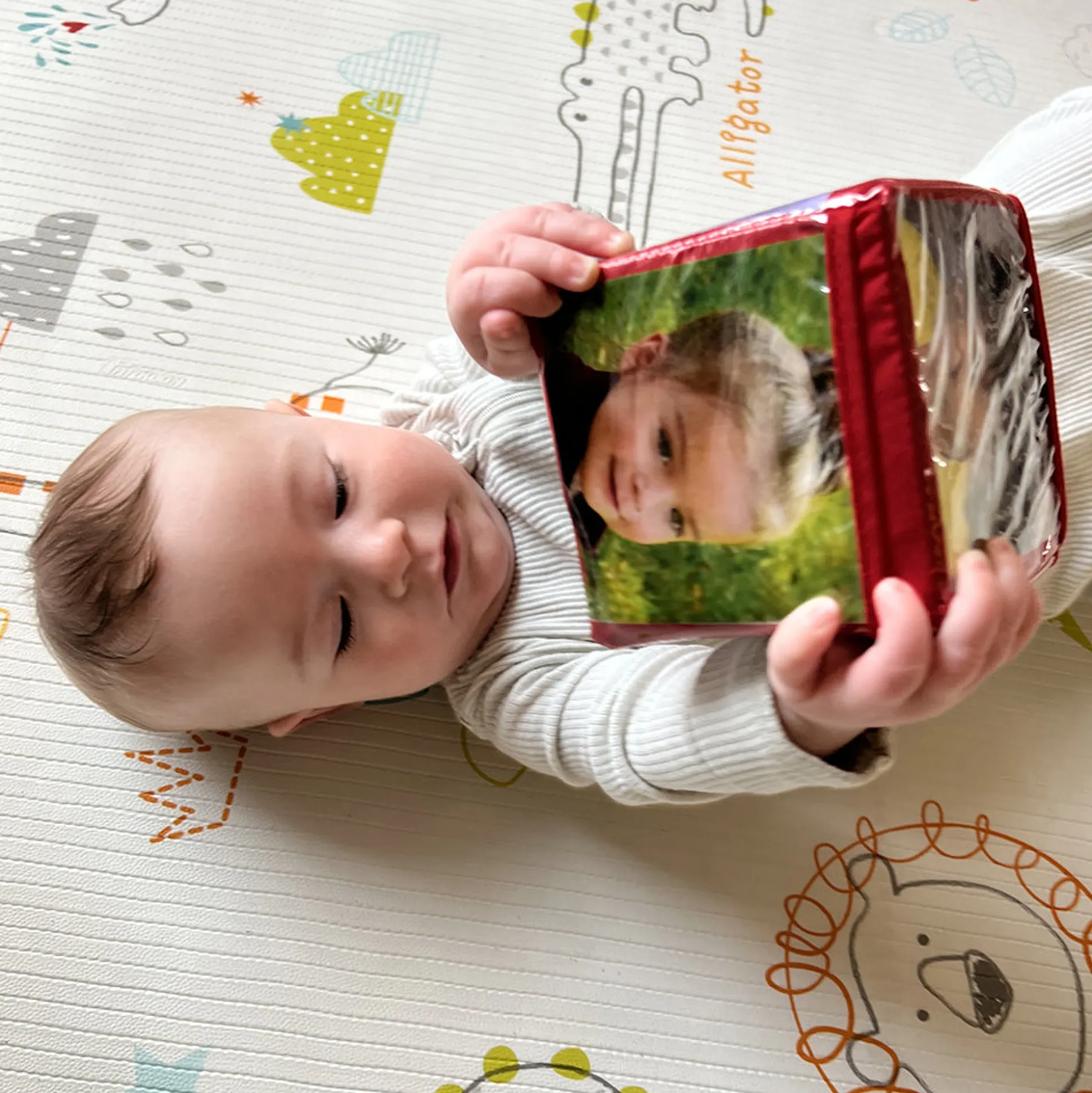 Stacking Blocks with Photo Pockets | 4-Piece Soft Foam Learning Set