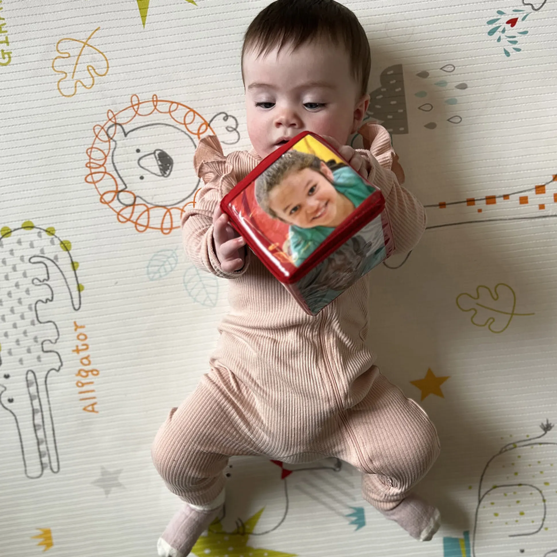 Stacking Blocks with Photo Pockets | 4-Piece Soft Foam Learning Set