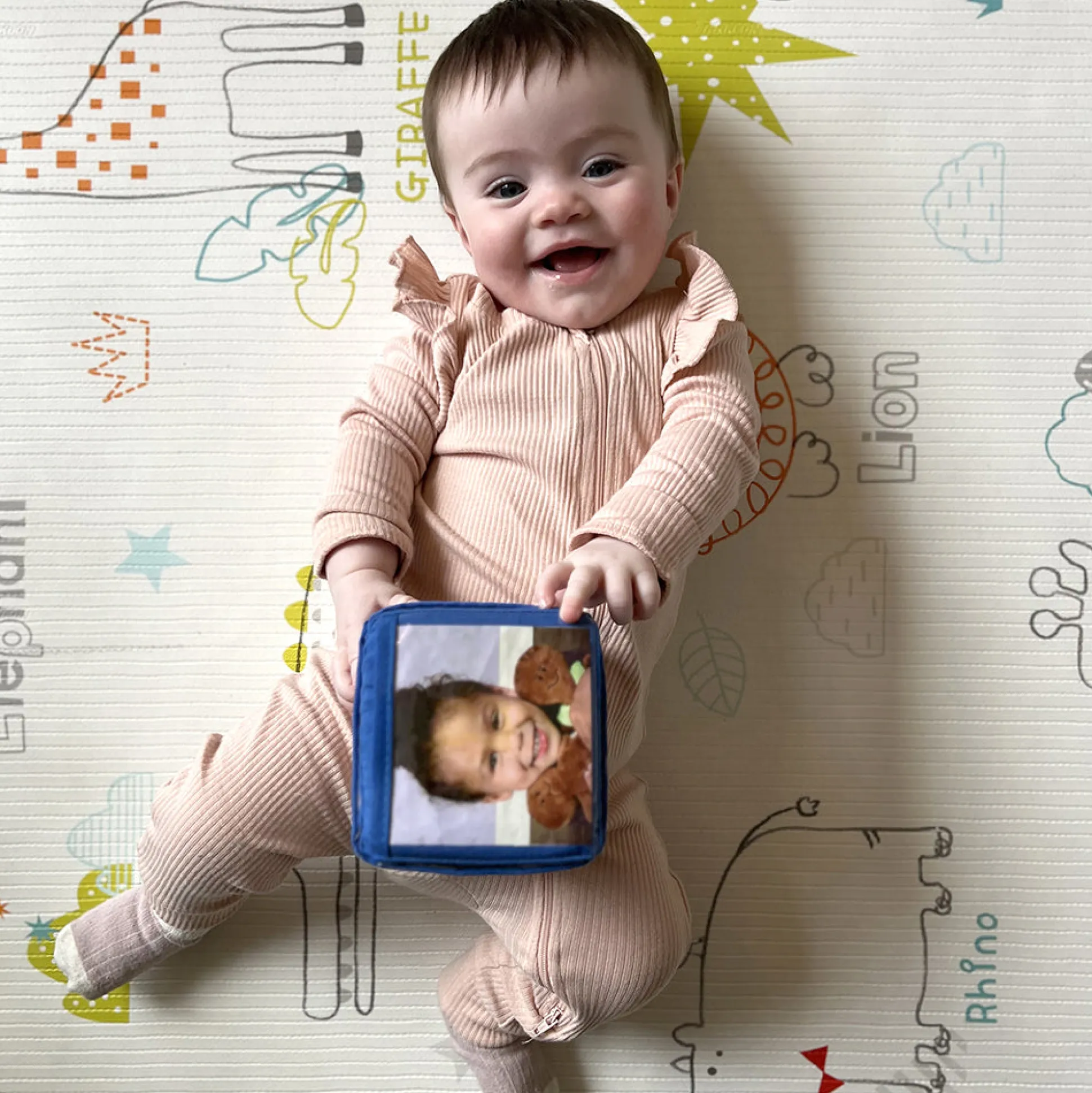 Stacking Blocks with Photo Pockets | 4-Piece Soft Foam Learning Set
