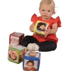 Stacking Blocks with Photo Pockets | 4-Piece Soft Foam Learning Set