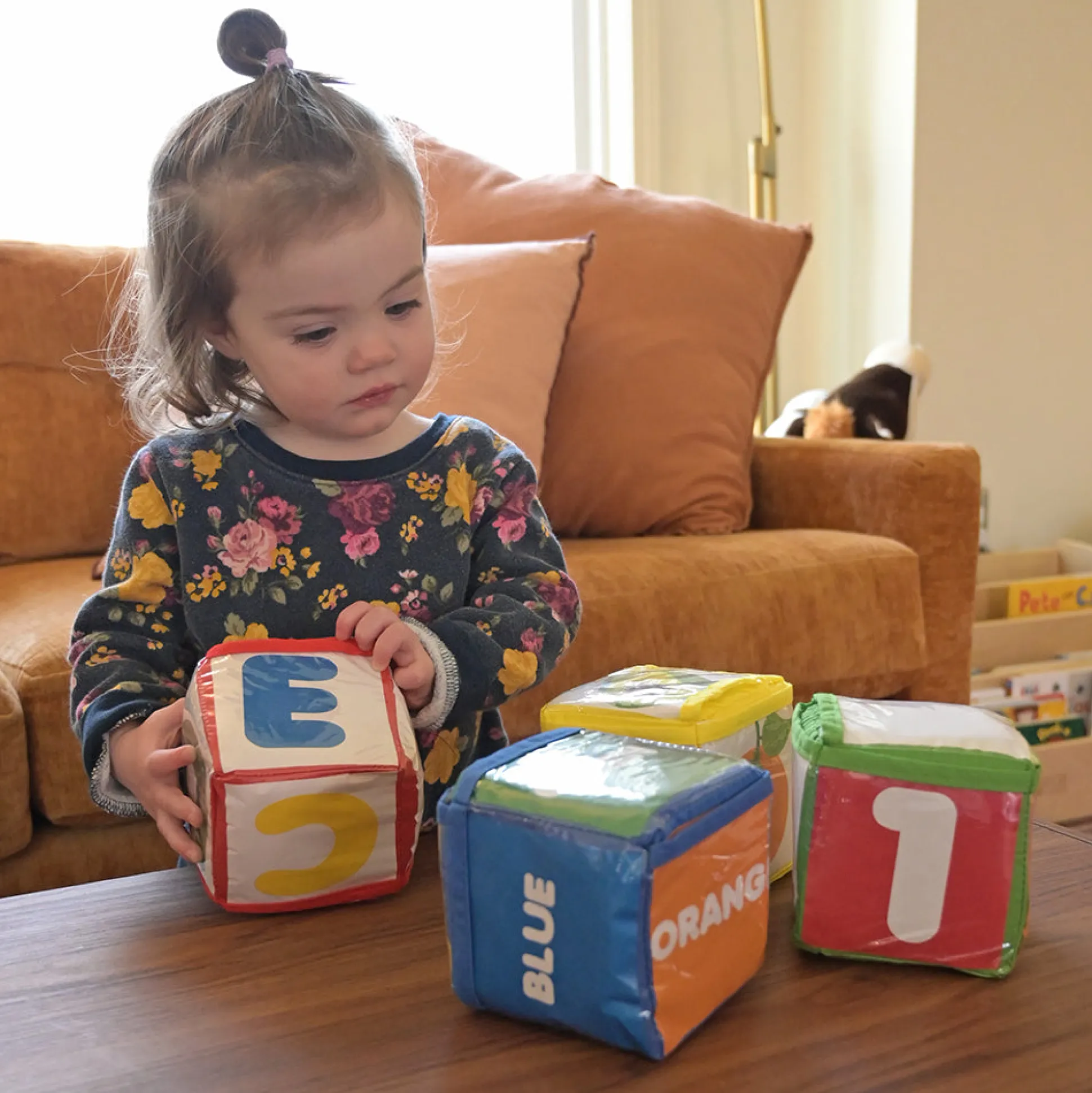 Stacking Blocks with Photo Pockets | 4-Piece Soft Foam Learning Set