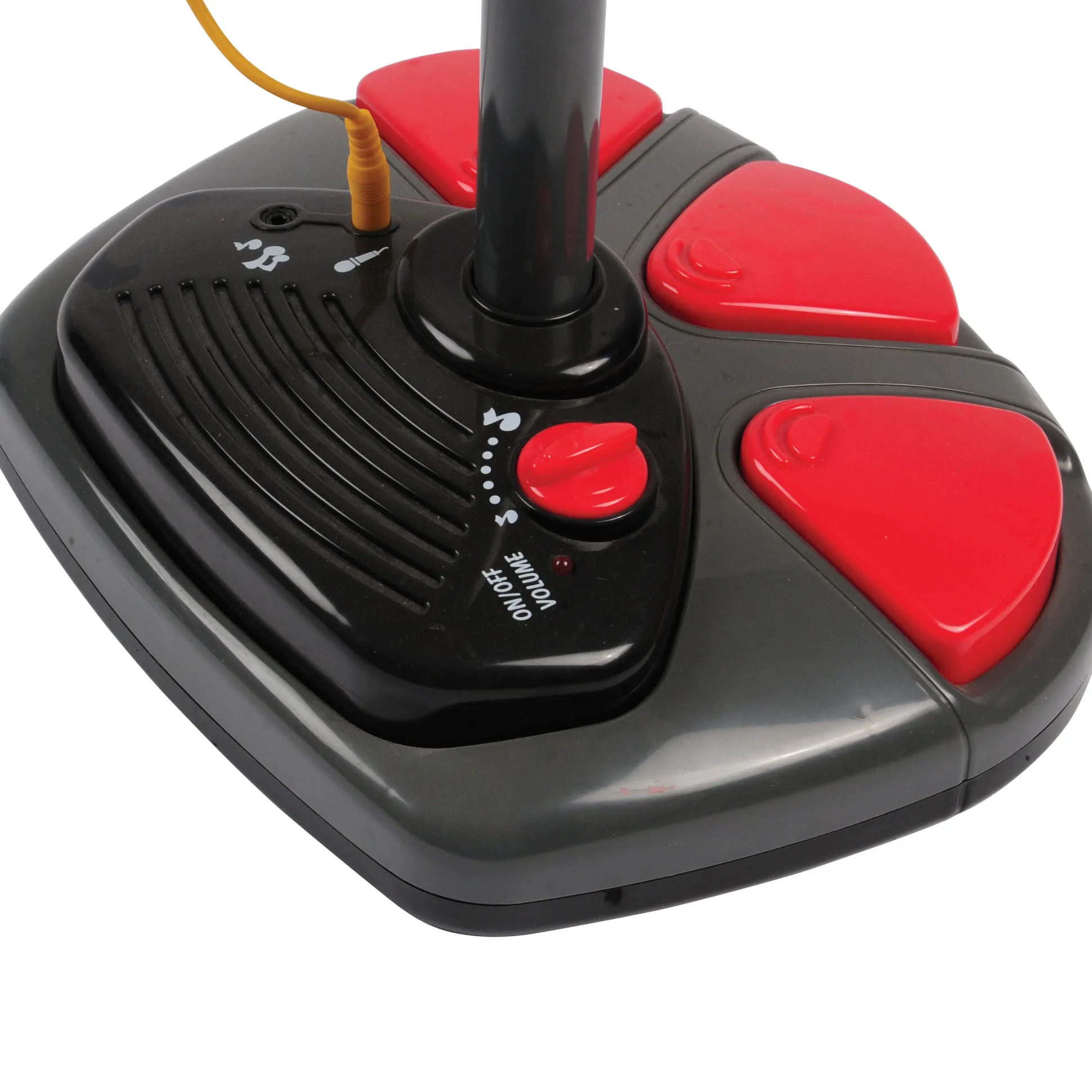 Stage Microphone with Sound Effects & Foot Pedals | Adjustable Stand, Applause, Drum Sounds