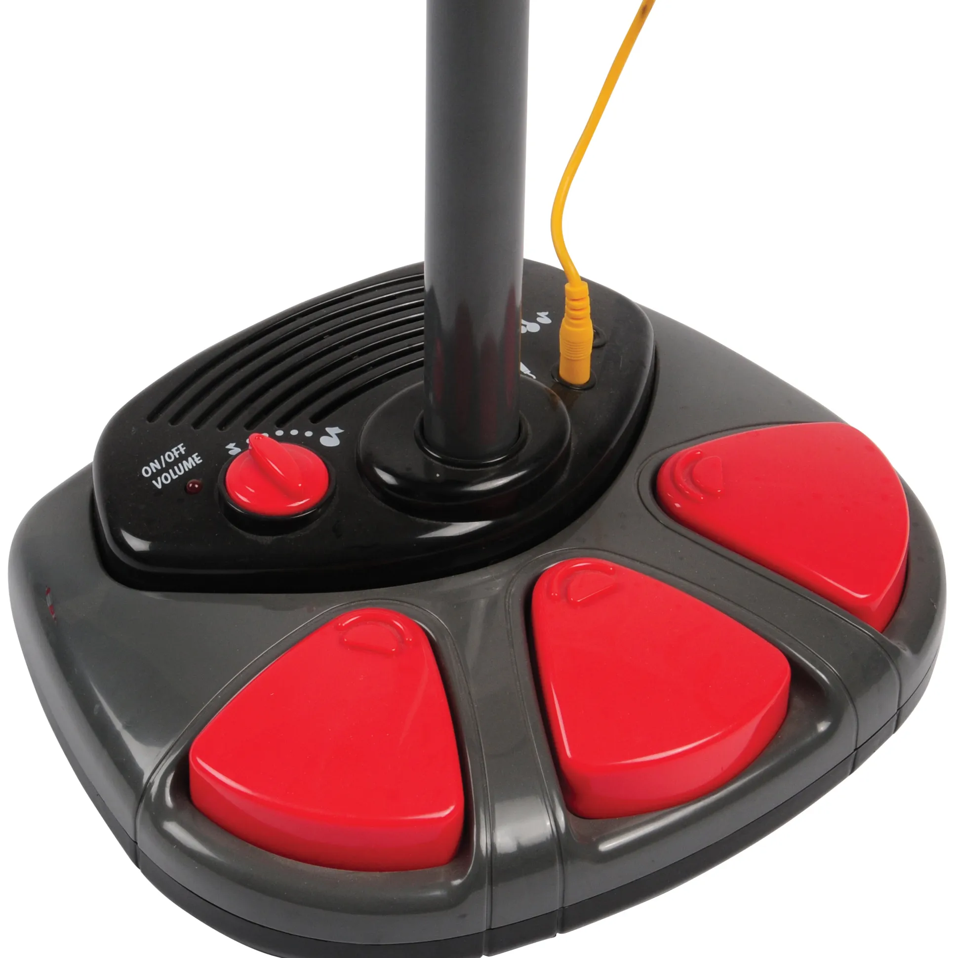 Stage Microphone with Sound Effects & Foot Pedals | Adjustable Stand, Applause, Drum Sounds