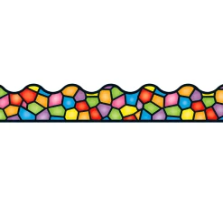 Stained Glass Bulletin Board Trimmers - 39 ft