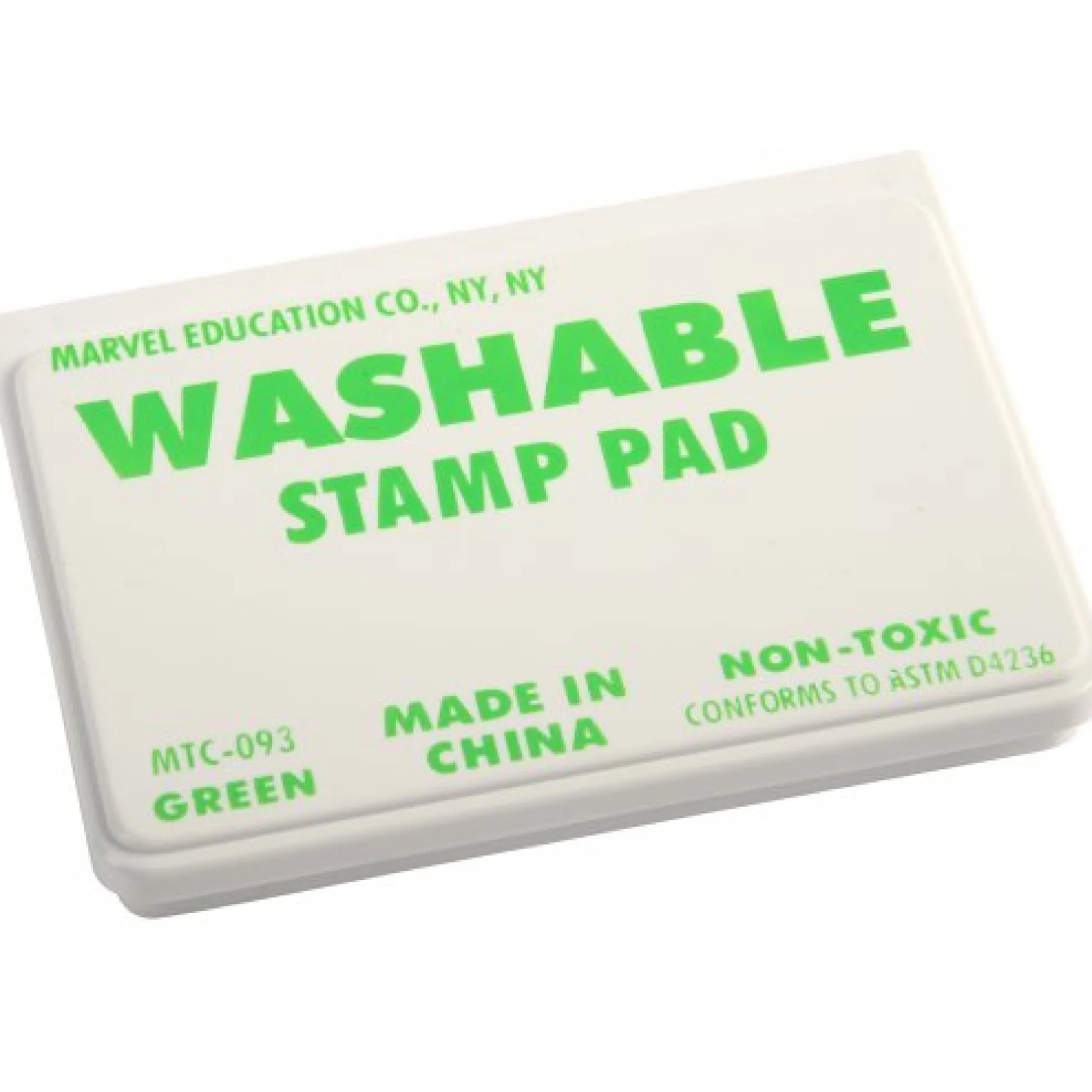 Standard Washable Green Stamp Pad with Non-Toxic Ink | Preschool Craft & Classroom Stamp Pad