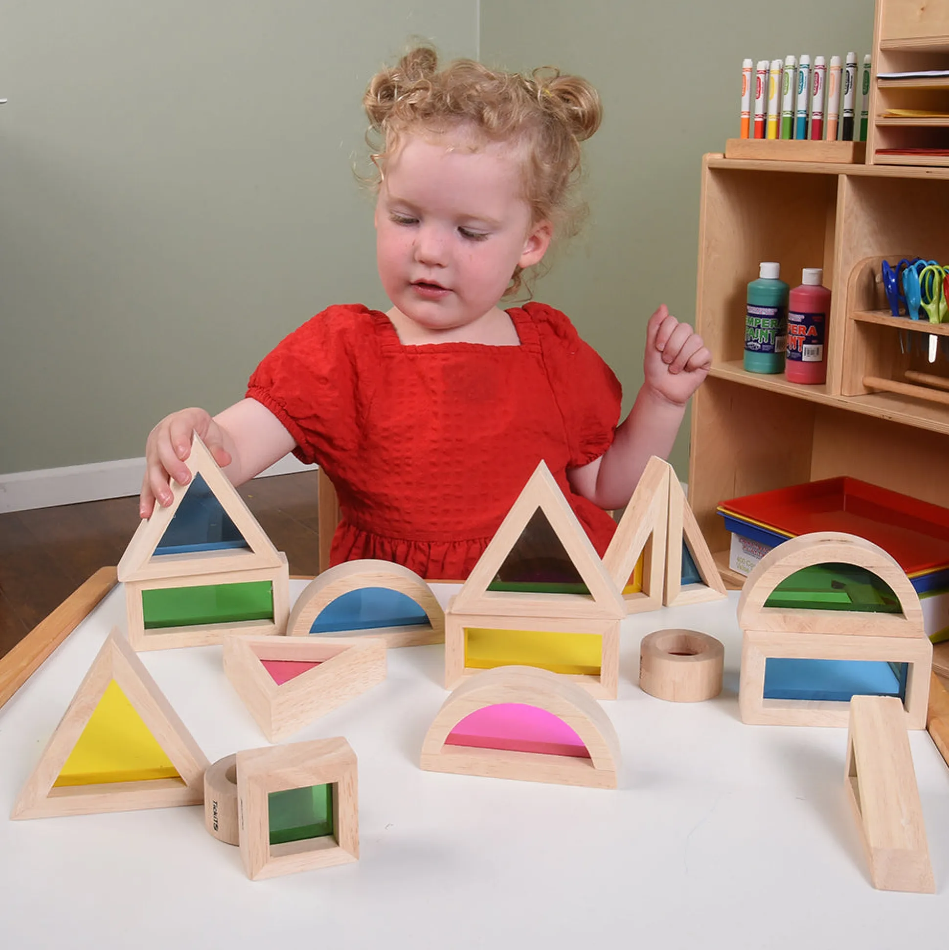 STEM Color Mixing Building Blocks | 24-Piece Light Table Set