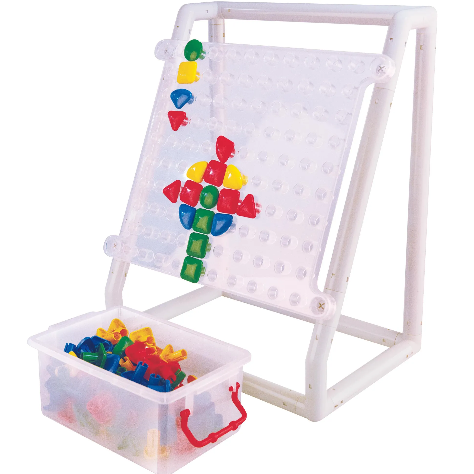 STEM Mega Pegboard Set | 100 Jumbo Pegs with Stand for Sorting, Patterns & Fine Motor Skills