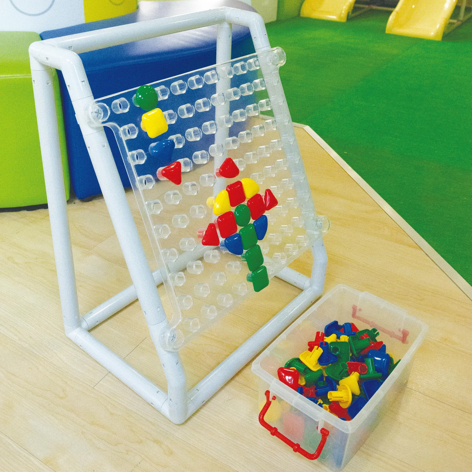 STEM Mega Pegboard Set | 100 Jumbo Pegs with Stand for Sorting, Patterns & Fine Motor Skills