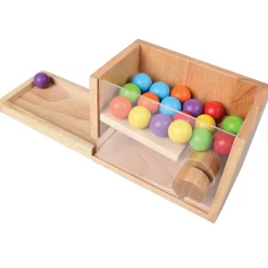 STEM Simple Machine Learning Toy with Visible Mechanism | Durable Hardwood & Acrylic Design