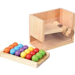 STEM Simple Machine Learning Toy with Visible Mechanism | Durable Hardwood & Acrylic Design