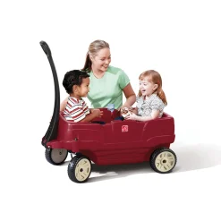 Step2 Rumble Wagon™ | Sturdy 2-Seater Toddler Ride-On Wagon with Safety Seatbelts & Storage