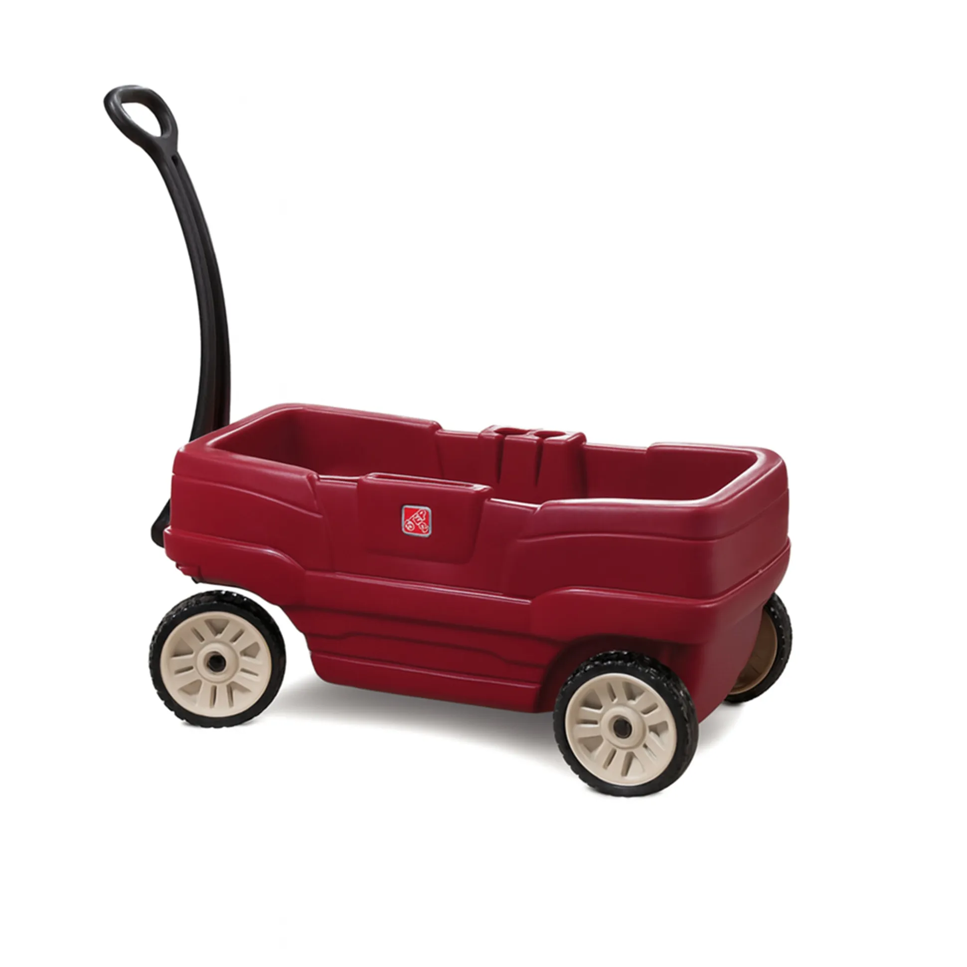 Step2 Rumble Wagon™ | Sturdy 2-Seater Toddler Ride-On Wagon with Safety Seatbelts & Storage