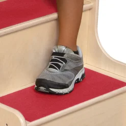 Step-Up-N-Wash Hardwood Step Stool | Slip-Resistant Design