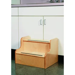 Step Up Toddler Safety Stool | Low Two-Step with Non-Slip Treads & Rounded Corners