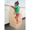 Step Up Toddler Support Stool | Tall Two-Step with High Back, Safety Rails & Non-Slip Treads