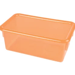 Stowaway Totes with Lids - Tangerine