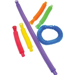 Stretch Water Pipes with Adaptors | 6-Piece Flexible Tubes for Sensory Tables, Water Play & Early STEM Exploration
