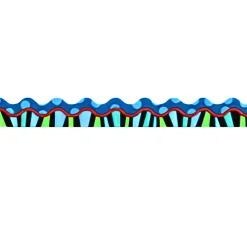Stripes on Jumbo Dots Bulletin Board Border, 35 Feet
