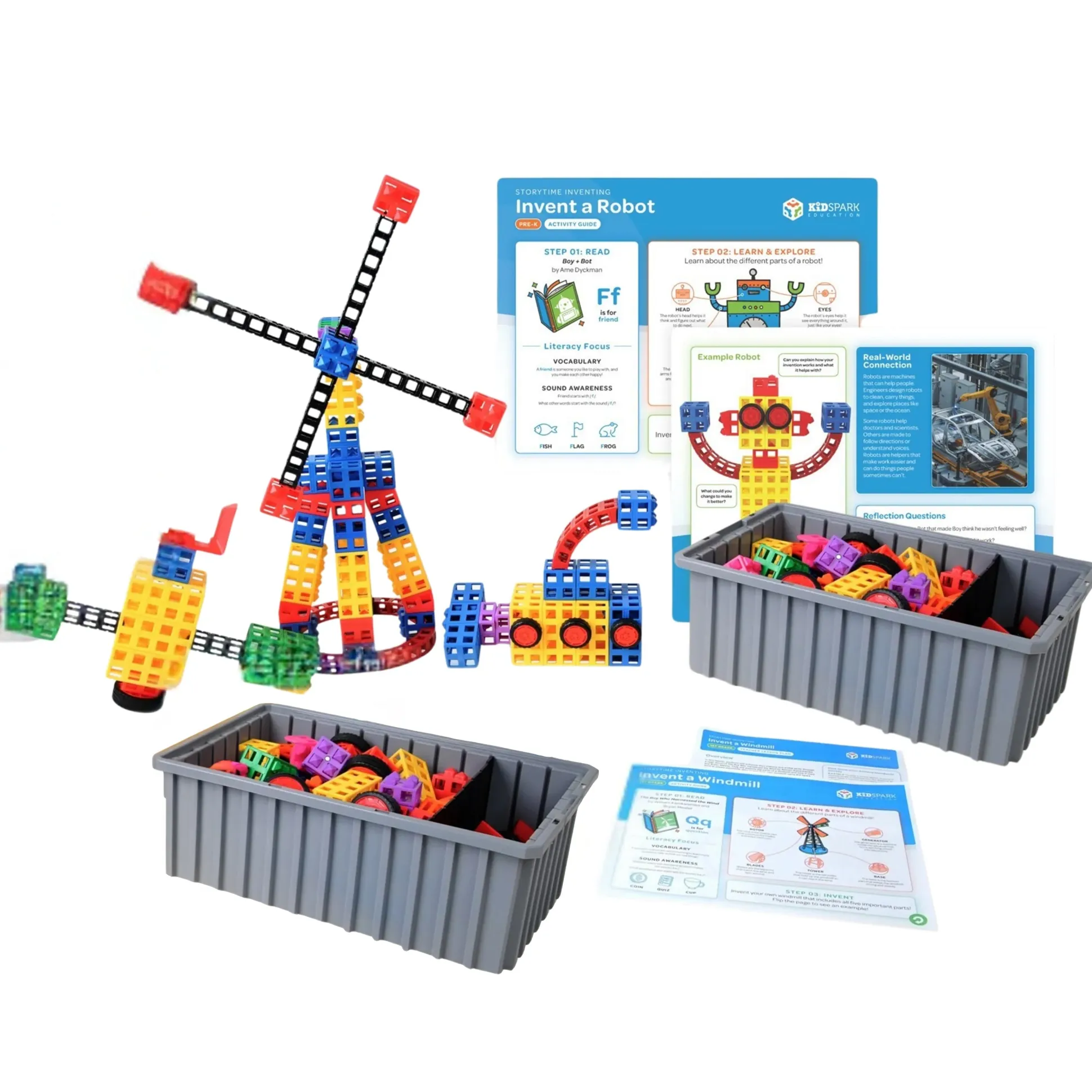 4-Student STEM & Literacy Program Package| PreK-1 | Kid Spark Education