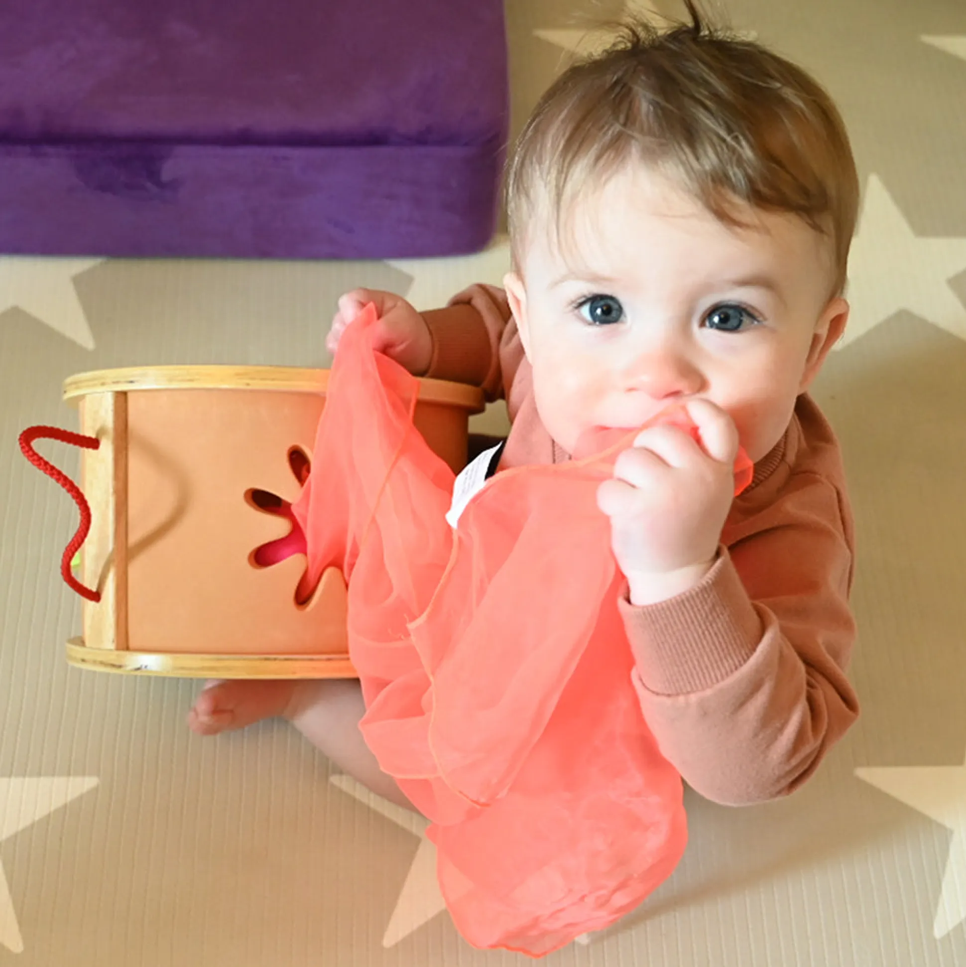 Stuff 'N Pull Scarf Tote | 13-Piece Colorful Sensory & Fine Motor Play Set