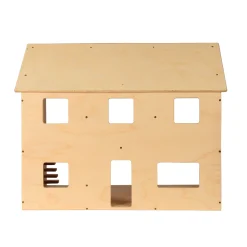Sturdy Baltic Birch Wooden Dollhouse | Open-Ended Play for Ages 3+