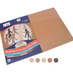 Sunworks® Multi-Cultural Skin-Tone Construction Paper