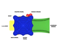 Super Sprout Infant Discovery Center Playground Unit | With Roof