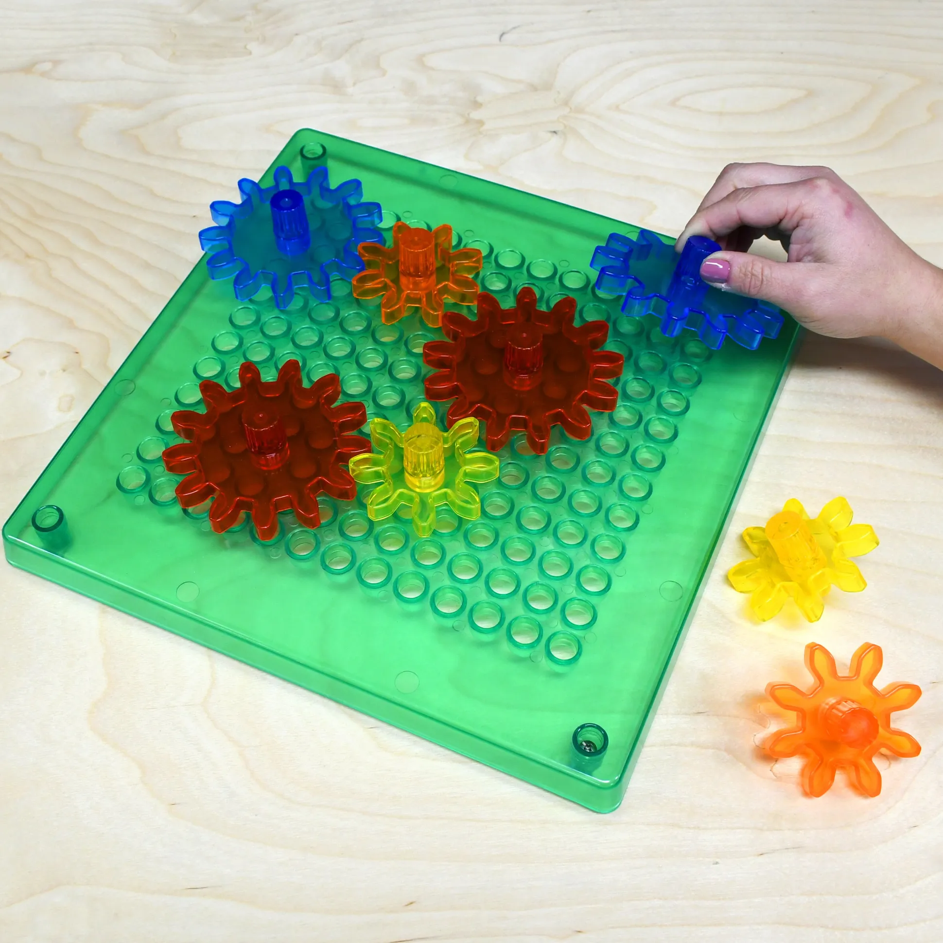 Swap 'N Spin Gear Grid Light | Interactive STEM Gear Board with Spinning Gears