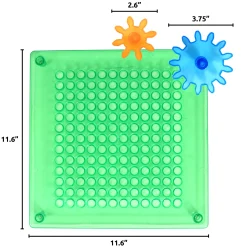 Swap 'N Spin Gear Grid Light | Interactive STEM Gear Board with Spinning Gears