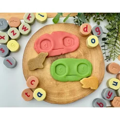 Tactile Lowercase Alphabet Stamping Stones | Durable Literacy Stampers