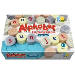 Tactile Lowercase Alphabet Stamping Stones | Durable Literacy Stampers