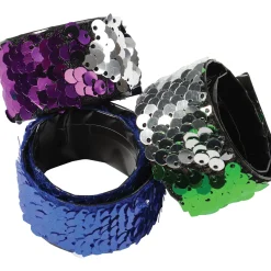 Tactile Sensory Calming Sequin Bracelets - Set of 6