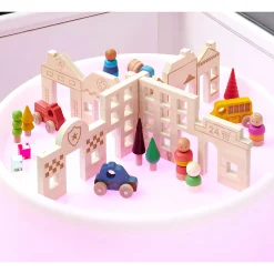 Tactile Town Discovery Dividers | Wooden Storytelling & Sensory Play Panels