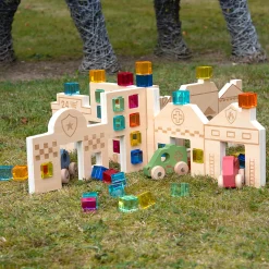 Tactile Town Discovery Dividers | Wooden Storytelling & Sensory Play Panels