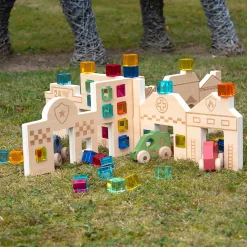 Tactile Town Discovery Dividers | Wooden Storytelling & Sensory Play Panels