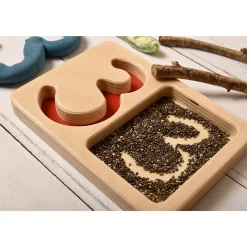 Tactile Wooden Number Trays 1–9 | Eco-Friendly Counting & Tracing Set