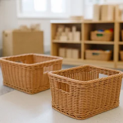 Teacher Storage with Basket Organizers
