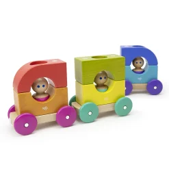 Tegu Magnetic Tram |12-Piece Set for Creative Play