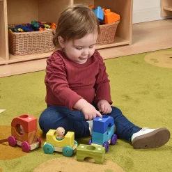 Tegu Magnetic Tram |12-Piece Set for Creative Play