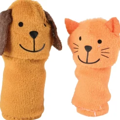 There Was an Old Lady Storytelling Puppet & Book Set | 8-Piece Doll and Finger Puppet Kit*