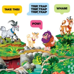 The Three Billy Goats Gruff Background & Felt Set