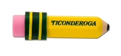 Ticonderoga® Pencil Shaped Eraser - 3 pk