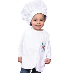 Toddler Dress-Up Vests & Hats Collection: Role-Play Set of 5 | Astronaut, Chef, Farmer, Nature Explorer & Pilot