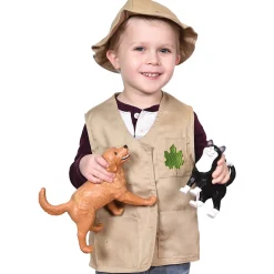 Toddler Dress-Up Vests & Hats Collection: Role-Play Set of 5 | Astronaut, Chef, Farmer, Nature Explorer & Pilot
