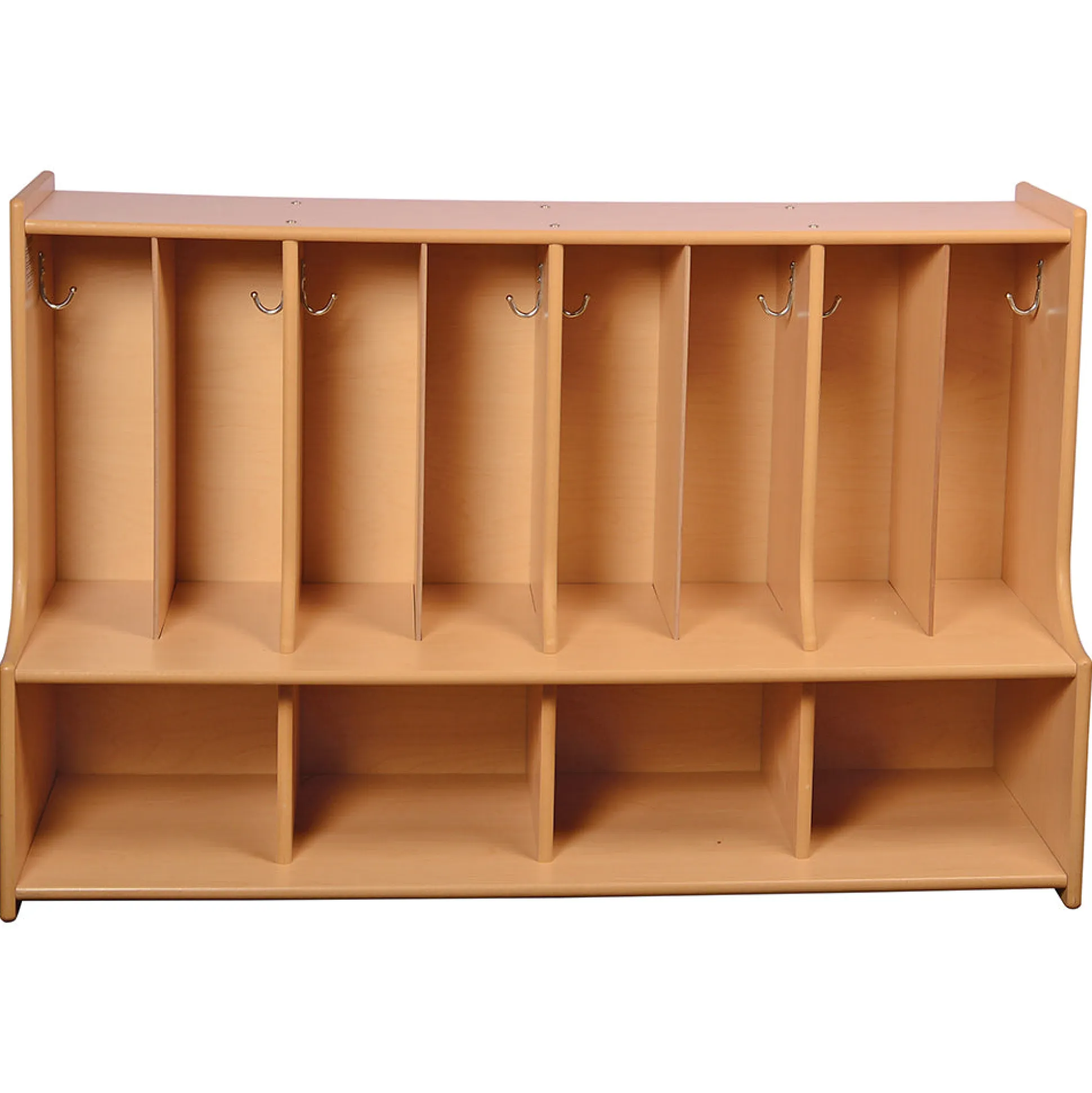 Toddler Locker Unit with Cubbies, Seat & Coat Hooks