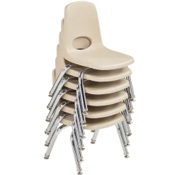 Toddler 10" Sand Stack Chairs 2-Piece Set | Durable, No-Snag Classroom Seating