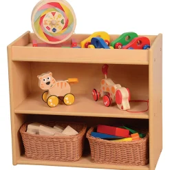 Toddler Supportive Two-Shelf Storage Unit | Low Baltic Birch Organizer