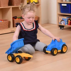 Toddler Tough Truck with Trailer | Classroom-Grade Construction Vehicle for Early Learners